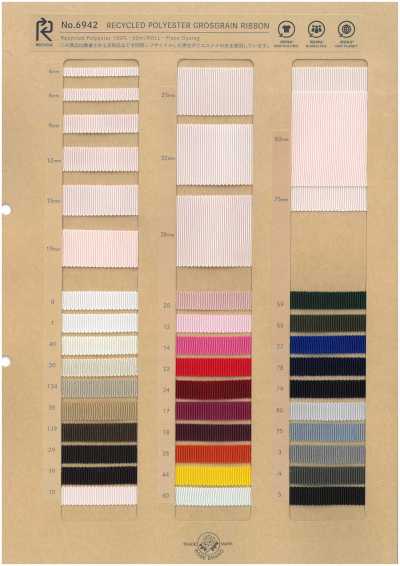 6942 Ruban Gros-grain En Polyester Recyclé