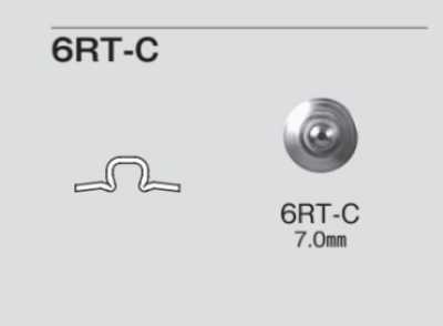 6RT-C 6RT-C Rivet plein, pour pieds en Y uniquement
