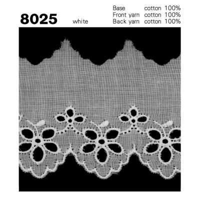 8025 Dentelle de coton étroite