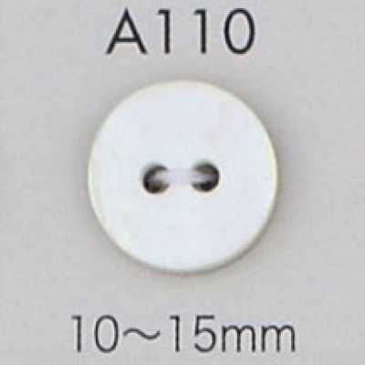 A110 Bouton en coquillage à 2 trous