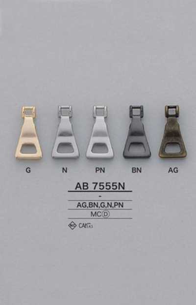 AB7555N Pointe de fermeture à glissière triangulaire (tirette)
