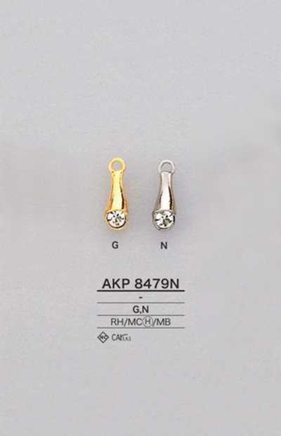 AKP8479N Tirette de fermeture à glissière en strass