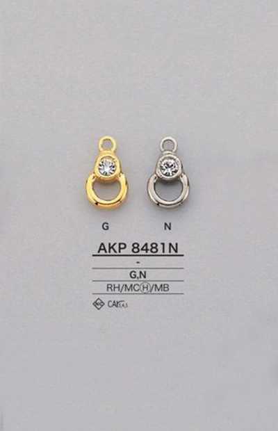 AKP8481N Tirette de fermeture éclair en strass
