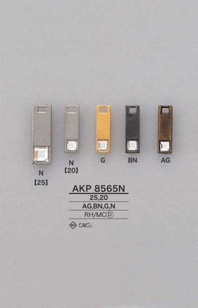 AKP8565N Tirette carrée pour fermeture à glissière avec strass