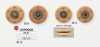 ASP0008 Boutons-pression En Bois/laiton