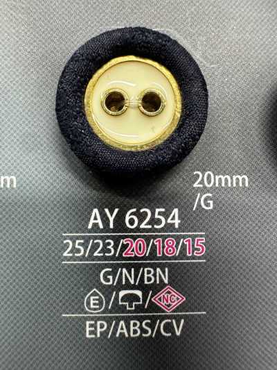 AY6254 Bouton recouvert à tige combinée œillet et tige fermée