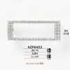 AZP6423 Boucle En Verre Et Laiton