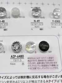 AZP6480 Bouton Taille Diamant Perle Aurora IRIS Sous-photo