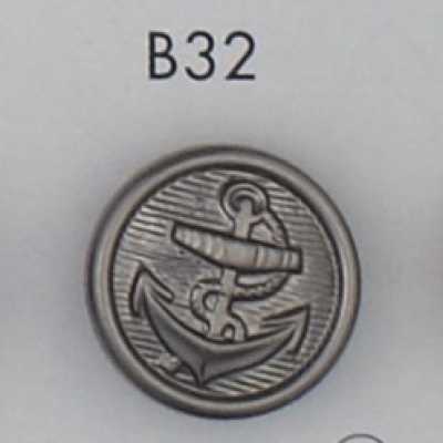 B32 Bouton plaqué en résine ABS