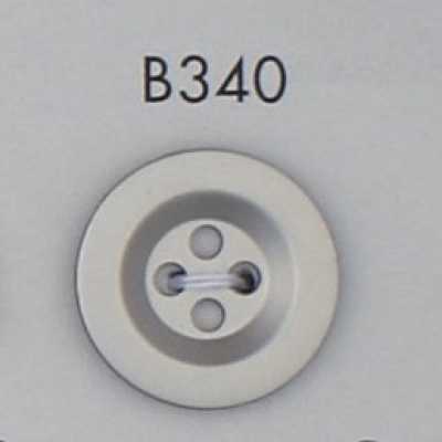 B340 Bouton plaqué en résine ABS