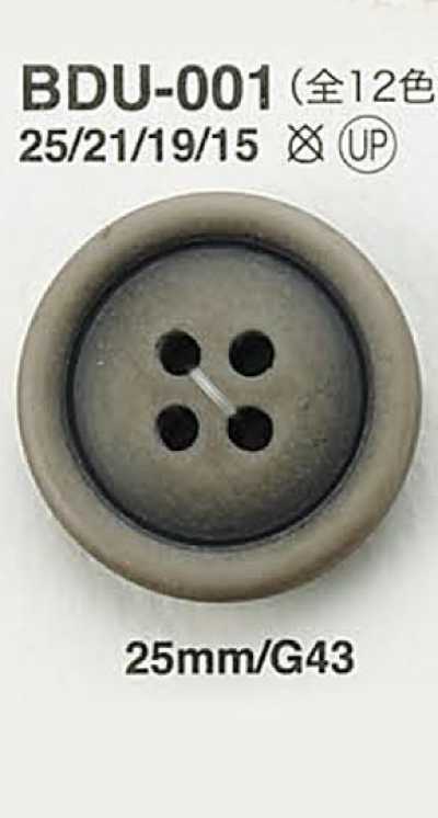 BDU001 Bouton à finition vintage