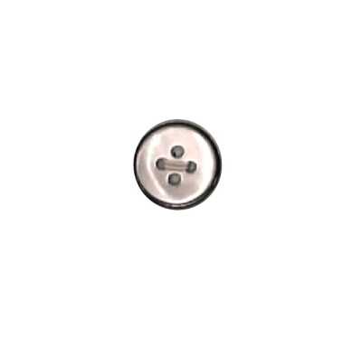 BS-6S Bouton en coquillage Takase à 4 trous avec trou frontal bordé