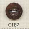 C187 Bouton En Bois Naturel à 4 Trous