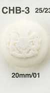 CHB3 Bouton façon corne de buffle
