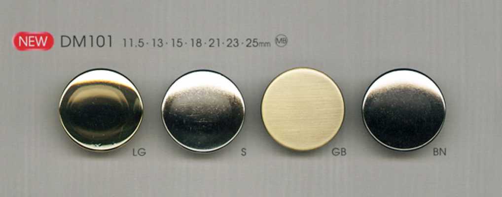 DM101 Bouton métallique simple pour chemises et vestes