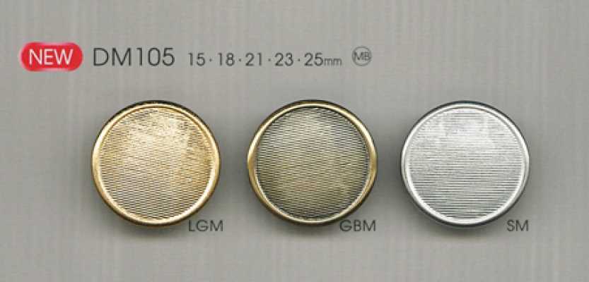 DM105 Bouton métallique simple pour vestes