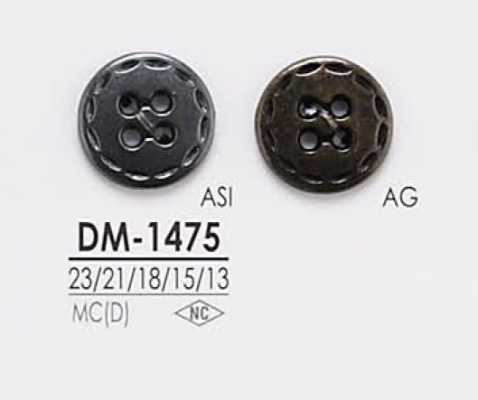 DM1475 Bouton en métal à 4 trous pour vestes et costumes