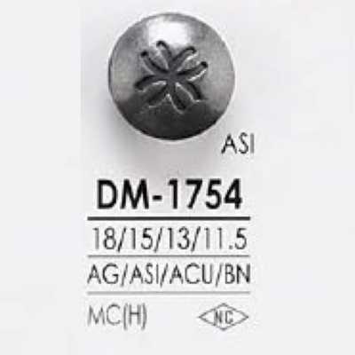 DM1754 Bouton à queue demi-anneau en métal haut de gamme