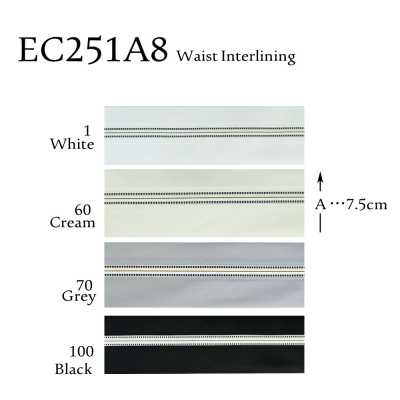 EC251A8 Entoilage de ceinture, sans P