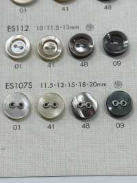 ES107S DAIYA BUTTONS Bouton En Polyester 2 Coquillages Ornemental DAIYA BUTTON Sous-photo