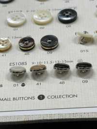 ES108G Boutons En Polyester élégants En Forme De Coquille Pour Chemises Et Chemisiers DAIYA BUTTON(DAIYA BUTTON) Sous-photo