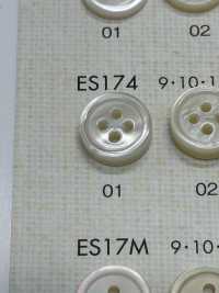 ES174 DAIYA BUTTONS Bouton En Polyester Façon Coquillage DAIYA BUTTON Sous-photo