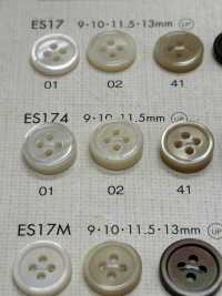 ES174 DAIYA BUTTONS Bouton En Polyester Façon Coquillage DAIYA BUTTON Sous-photo