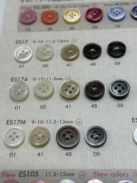 ES174 DAIYA BUTTONS Bouton En Polyester Façon Coquillage DAIYA BUTTON Sous-photo