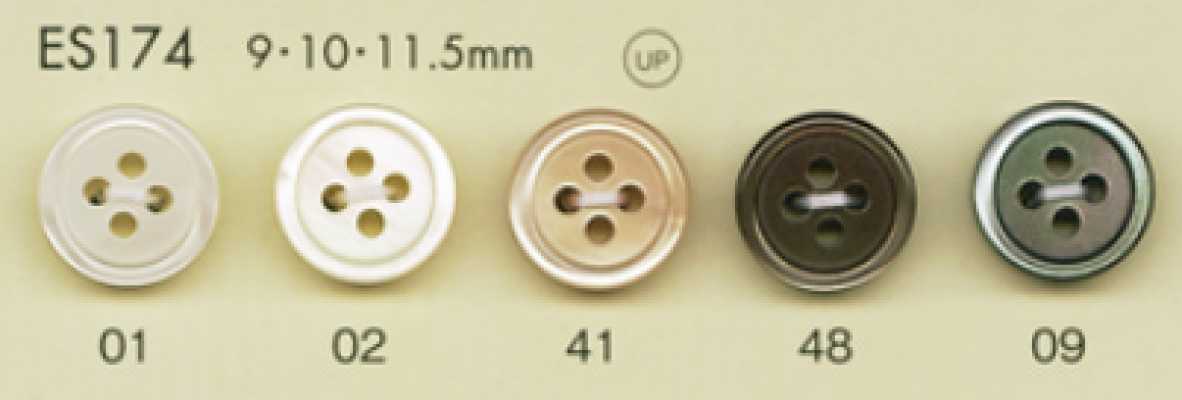 DAIYA BUTTONS Bouton en polyester aspect nacré