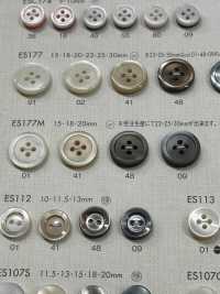 ES177M Boutons En Coquillage Bouton En Polyester Mat Façon Coquillage DAIYA BUTTON(DAIYA BUTTON) Sous-photo