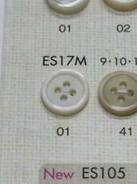 ES17M Boutons En Coquillage Bouton En Polyester Mat Façon Coquillage DAIYA BUTTON(DAIYA BUTTON) Sous-photo