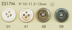 ES17M Boutons DAIYA BUTTONS En Polyester Mat