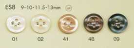 ES8 Boutons Coquillages En Polyester DAIYA BUTTONS
