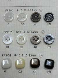 FP205 DAIYA BUTTONS Bouton En Polyester Façon Coquillage DAIYA BUTTON Sous-photo