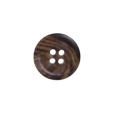 HB120 Bouton à 4 trous en véritable corne de buffle