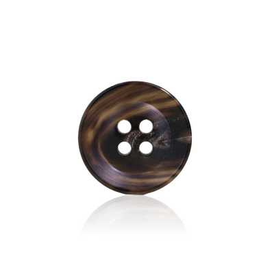 HB250 Bouton 4 trous en véritable corne de buffle HB250