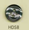 HDS8 DAIYA BUTTONS Bouton en polyester aspect coquillage, série HYPER DURABLE résistant aux chocs