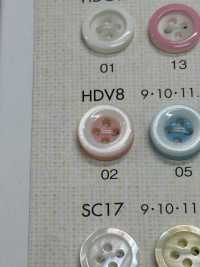 HDV8 BOUTONS DAIYA Résistant Aux Chocs HYPER DURABLE "" Série "" Shell-like Polyester Button ""[Bouton] DAIYA BUTTON Sous-photo