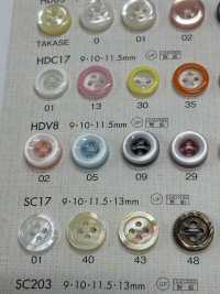 HDV8 BOUTONS DAIYA Résistant Aux Chocs HYPER DURABLE "" Série "" Shell-like Polyester Button ""[Bouton] DAIYA BUTTON Sous-photo