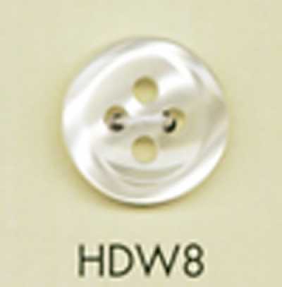 HDW8 Bouton en polyester DAIYA BUTTONS, série HYPER DURABLE résistante aux chocs, aspect coquille