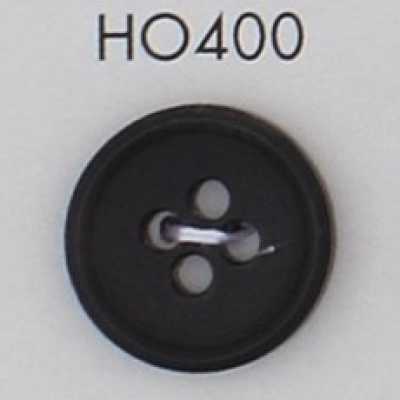 HO400 Bouton 4 trous en véritable corne de buffle naturelle