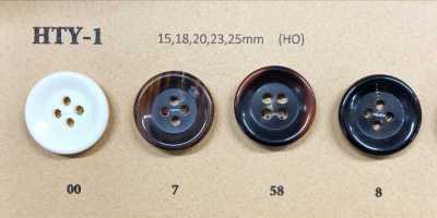 HTY1 Boutons en véritable corne de buffle pour vestes et manteaux