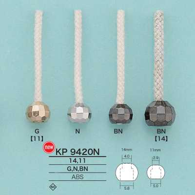KP9420N Embout rond pour cordon (plaqué)