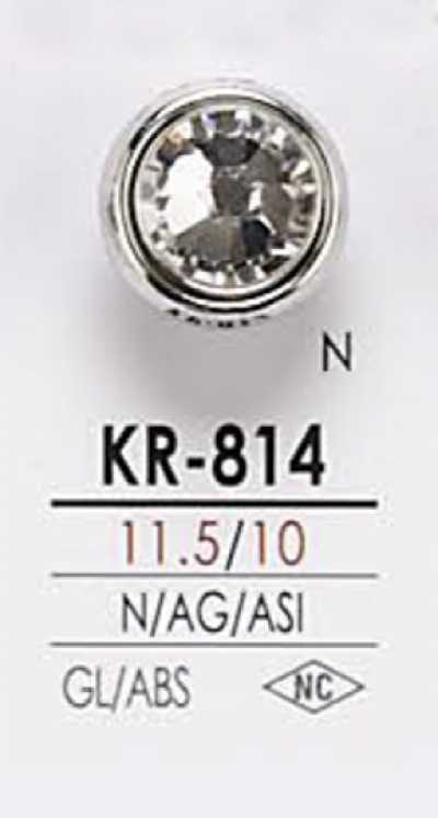KR814 Bouton en pierre de cristal