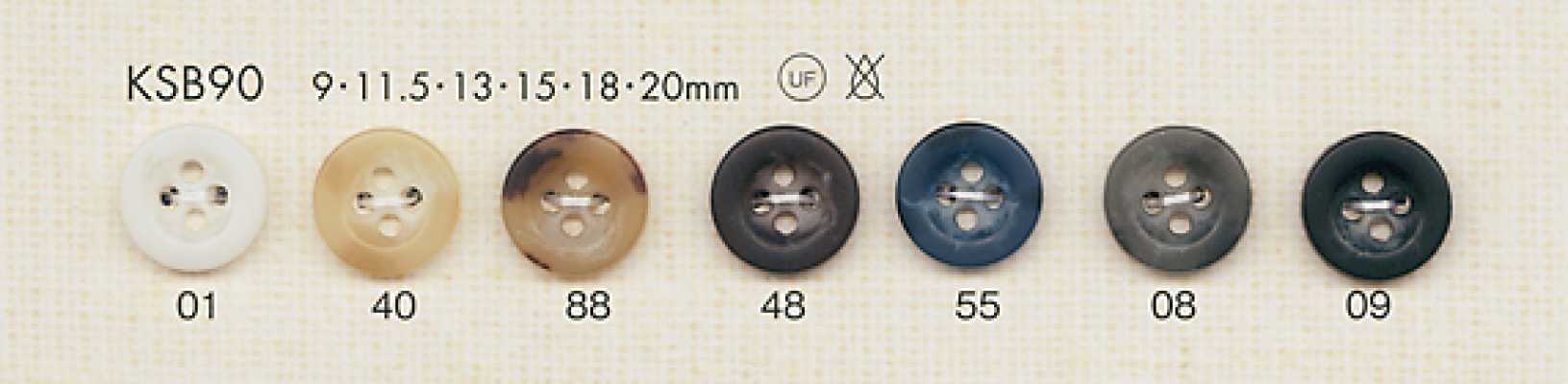 KSB90 Bouton en polyester élégant à quatre trous