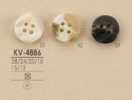 KV4886 Bouton en polyester 4 trous style buffalo