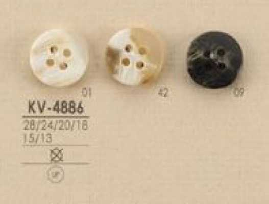 KV4886 Bouton en polyester 4 trous style buffalo
