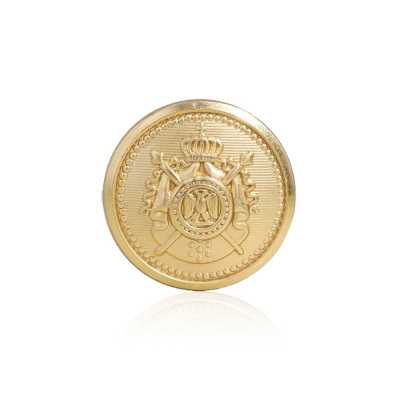 MA0232 Bouton à anneau circulaire en laiton, tige demi-anneau