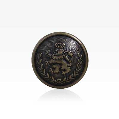 MA2236 Bouton à anneau circulaire en laiton, tige demi-anneau