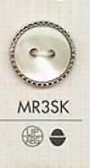 MR3SK Bouton en plastique glamour à deux trous pour chemises et chemisiers